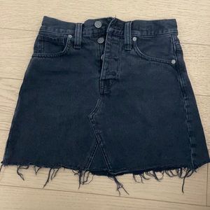 Madewell Rigid Denim A-Line Skirt
